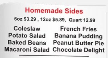 homemade sides